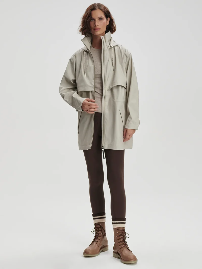 Alyssa Rain Jacket Silver Lining