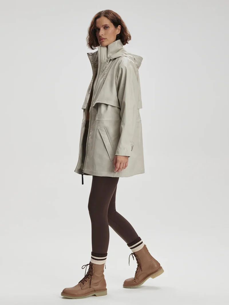 Alyssa Rain Jacket Silver Lining