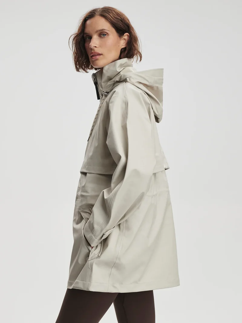 Alyssa Rain Jacket Silver Lining