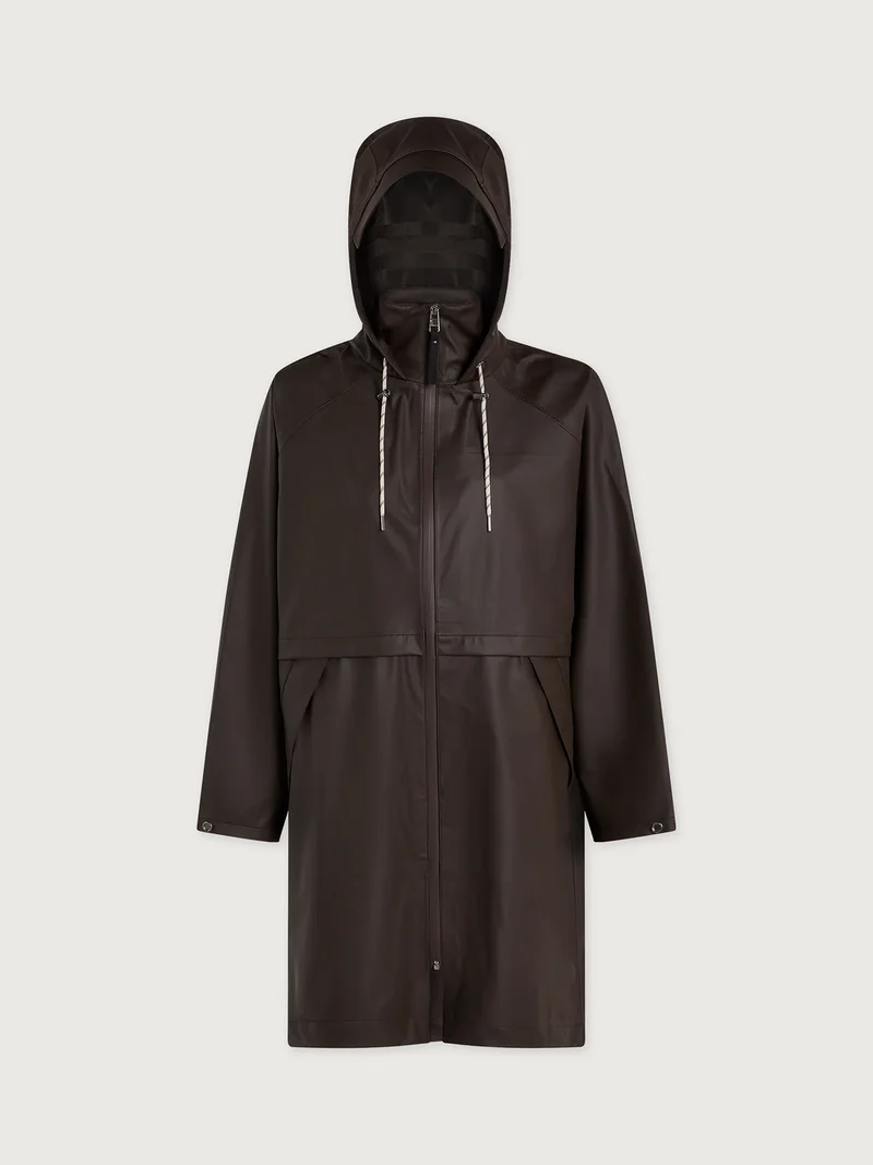 Kirsten Rain Coat Dark Truffle