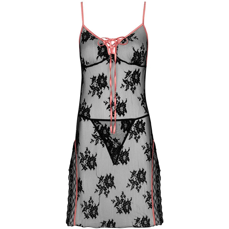 LIVCO CORSETTI FASHION - KARONIN - NACHTHEMD + HOSE - SCHWARZ