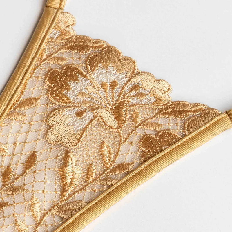 Gold Fever - Mini G-String mit Schmuck - Gold
