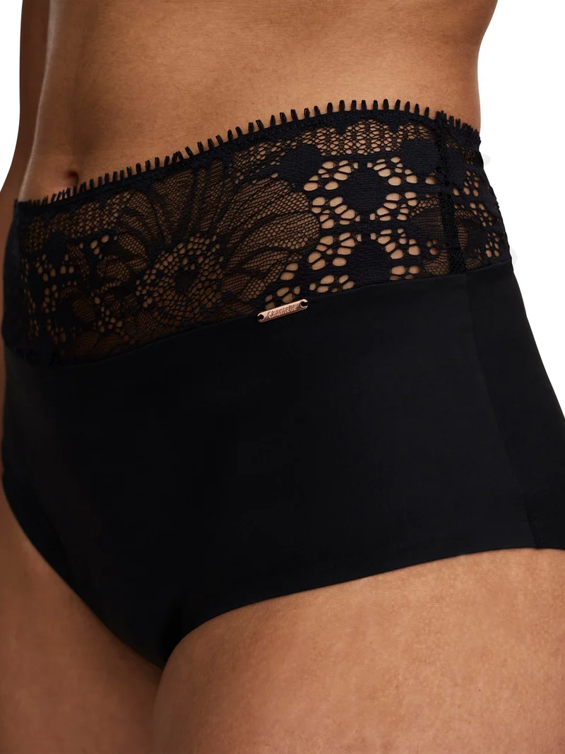 Chantelle - Life Spitzen-Slip mit hoher Taille, Schwarz