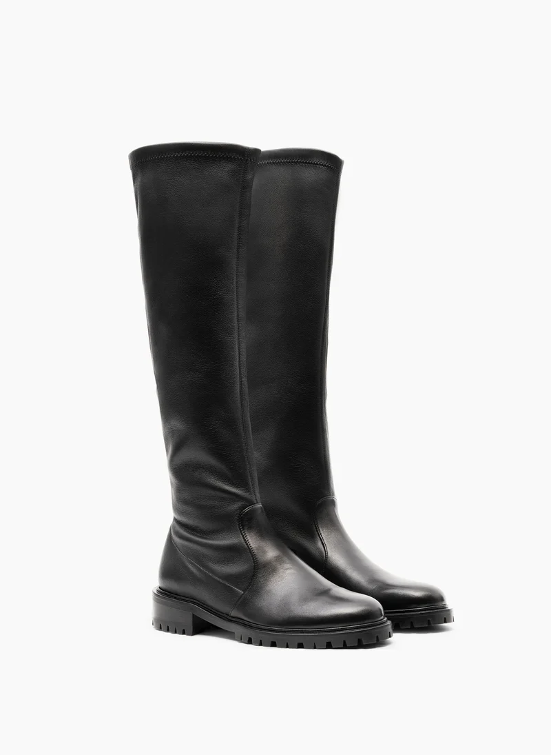 Torres Stretch Nappa Leather Boots Noir