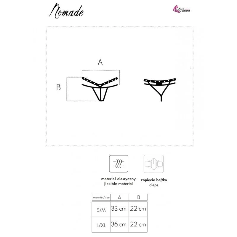 LIVCO CORSETTI FASHION - NOMADE - SCHRITTFREIER TANGA - SCHWARZ