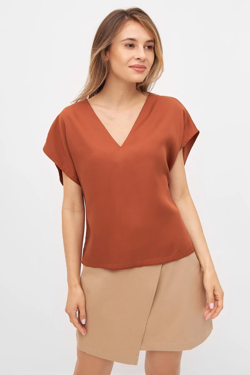 Tencel Wide Cut Blouse aus TENCEL™