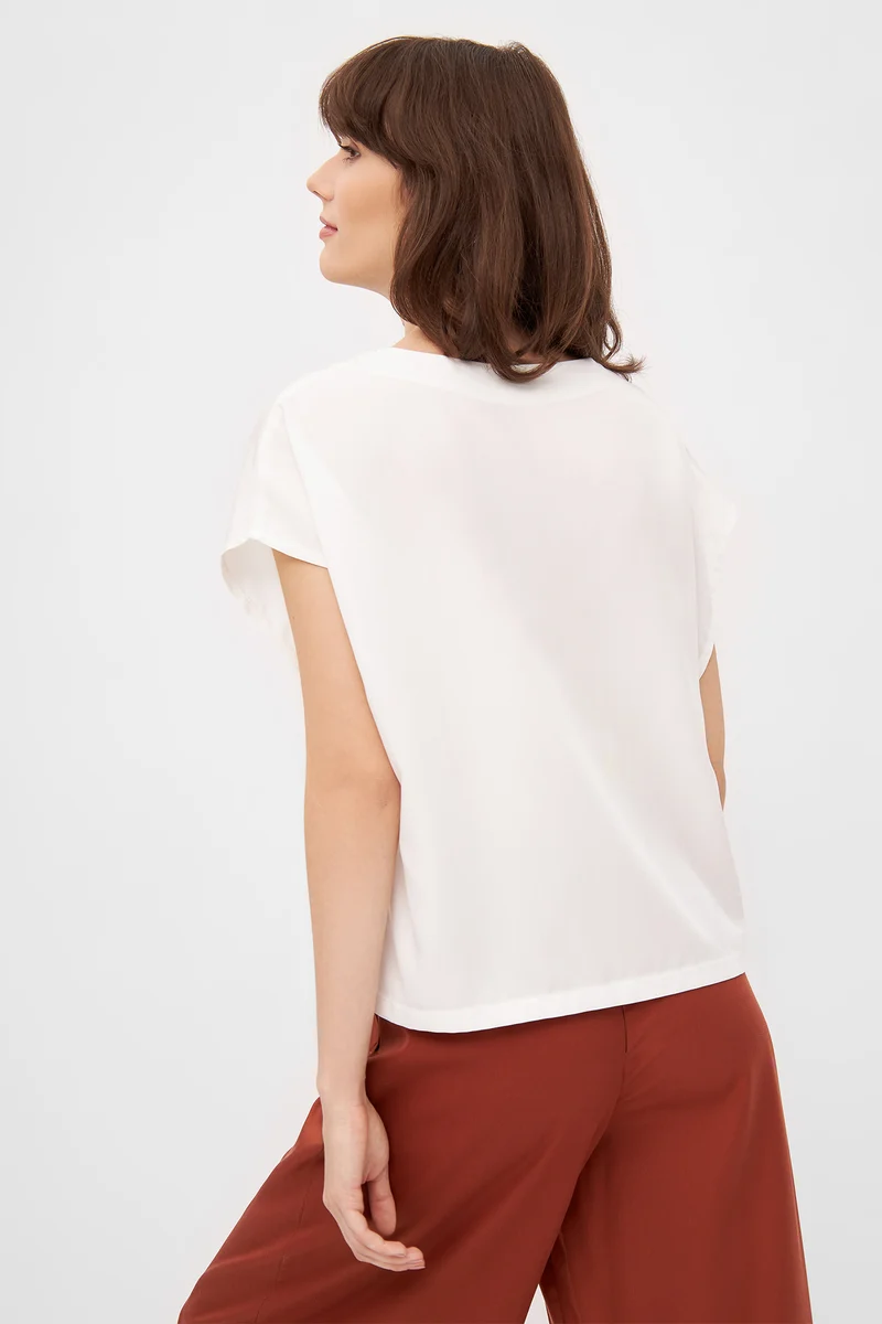 Tencel Wide Cut Blouse aus TENCEL™
