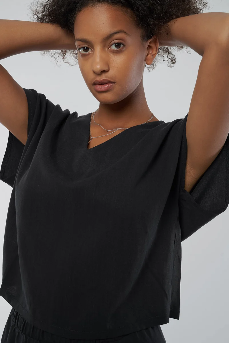 Tencel Wide Cut Blouse aus TENCEL™
