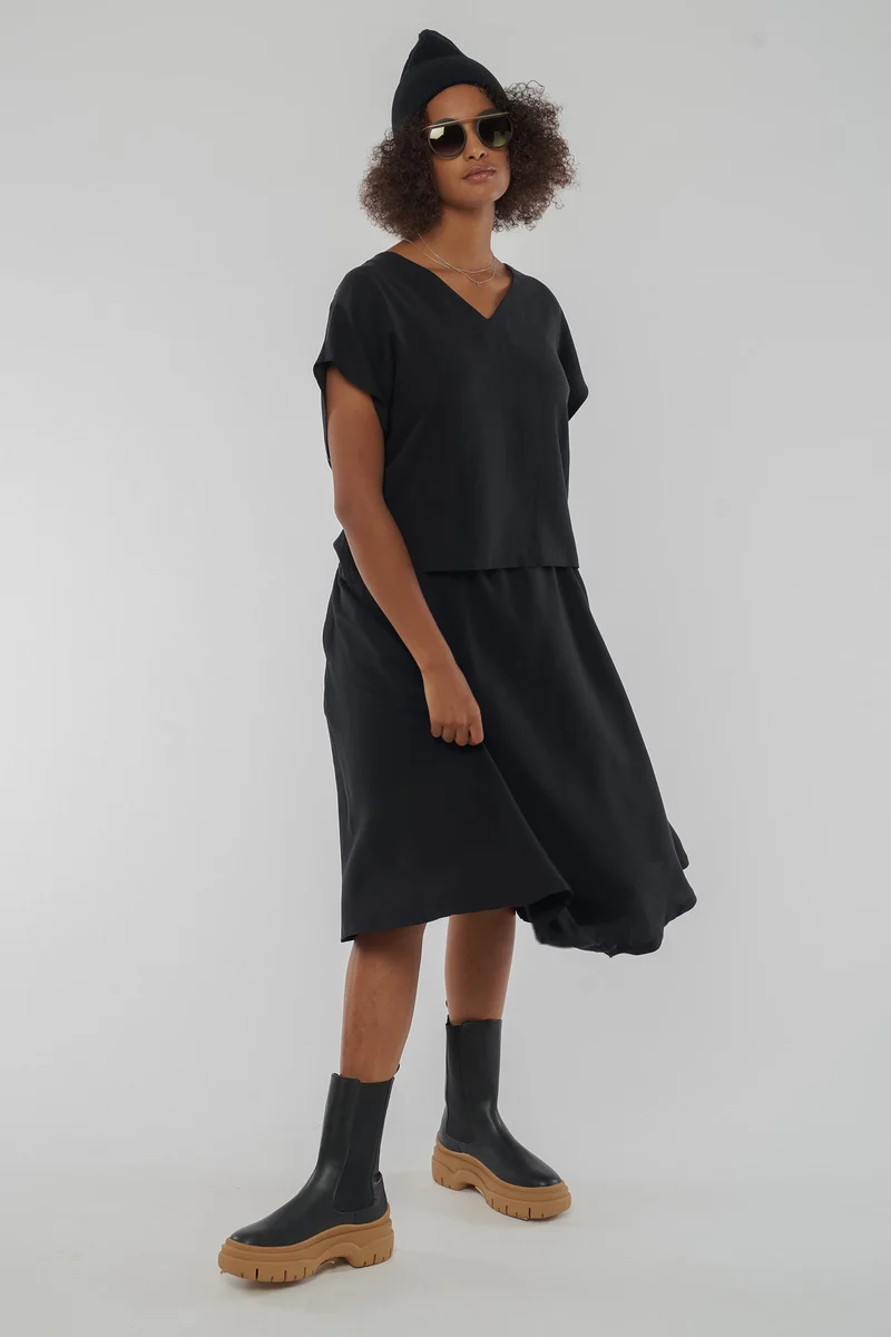 Tencel Wide Cut Blouse aus TENCEL™