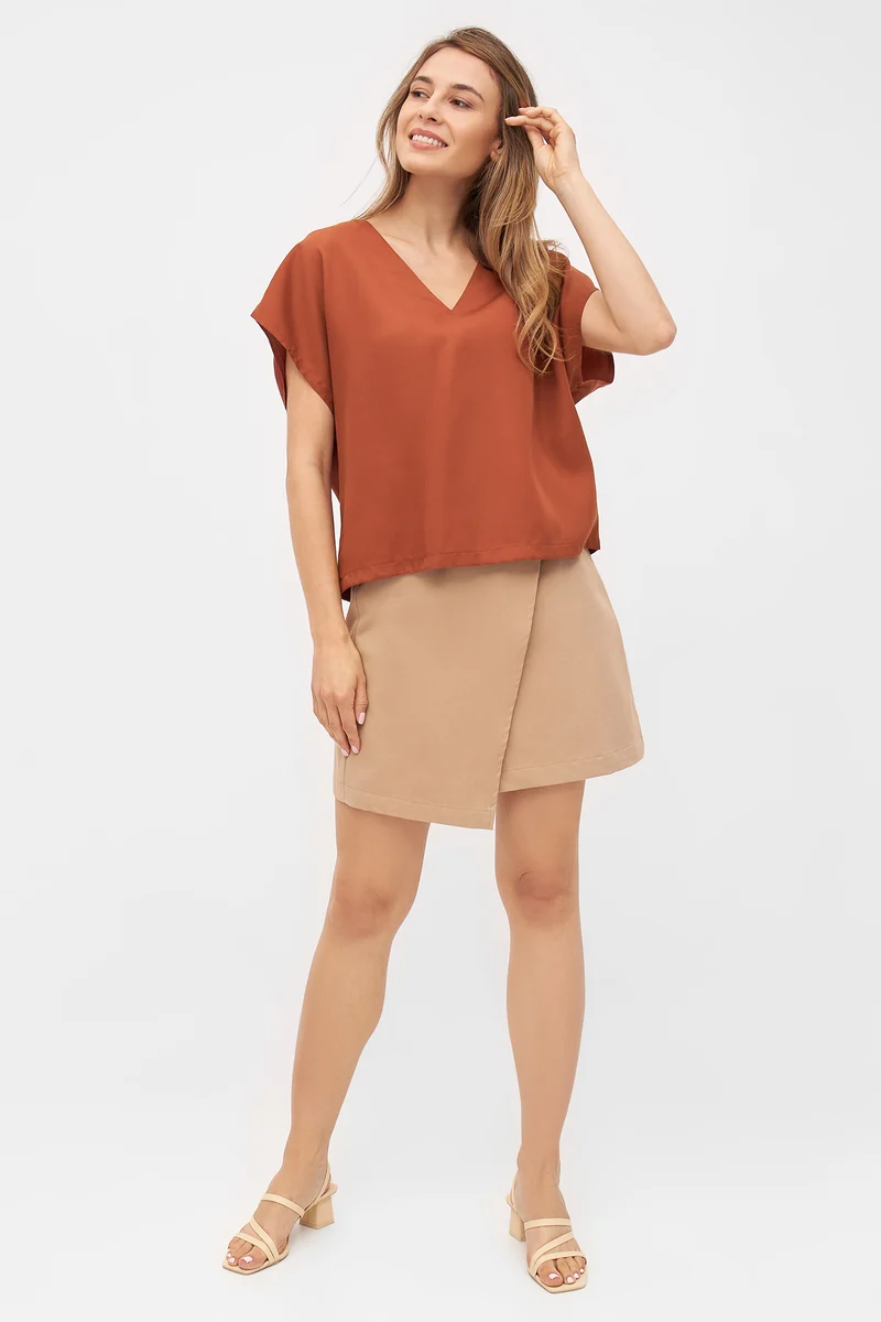Tencel Wide Cut Blouse aus TENCEL™