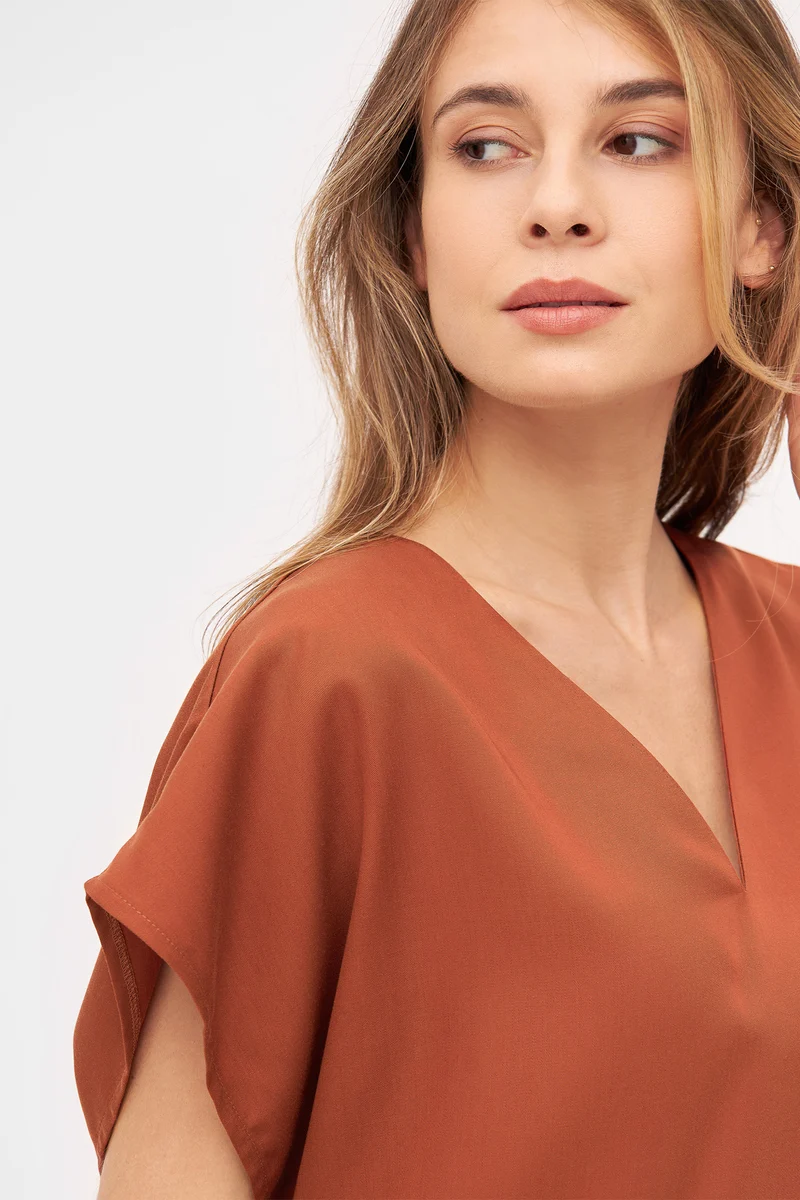 Tencel Wide Cut Blouse aus TENCEL™