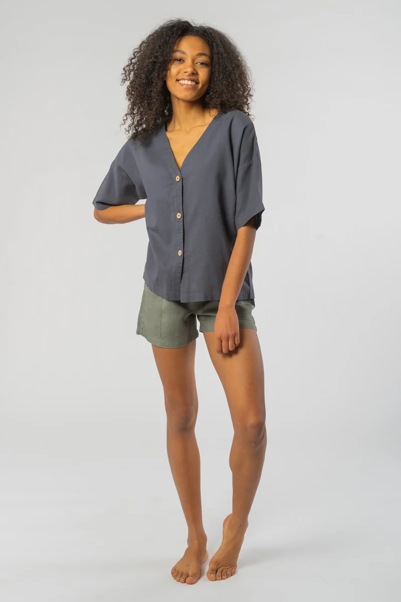 Market Shirt aus Bio Baumwolle & Hanf