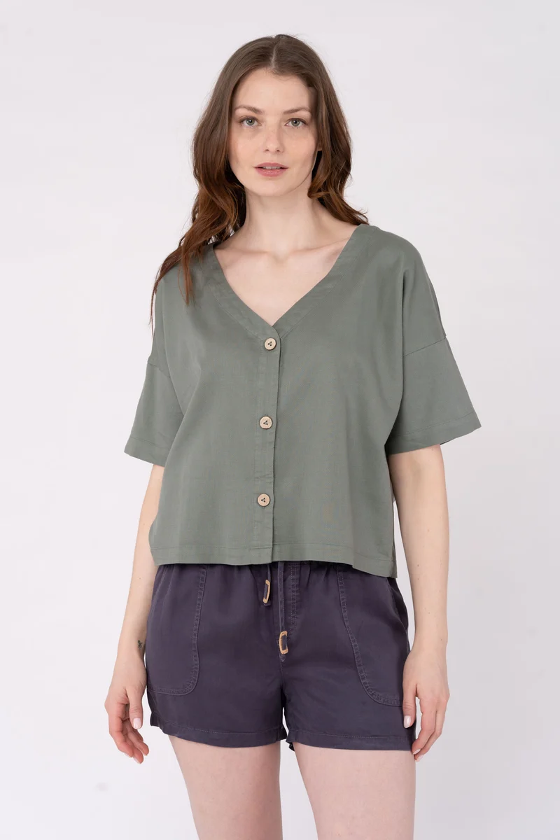 Market Shirt aus Bio Baumwolle & Hanf