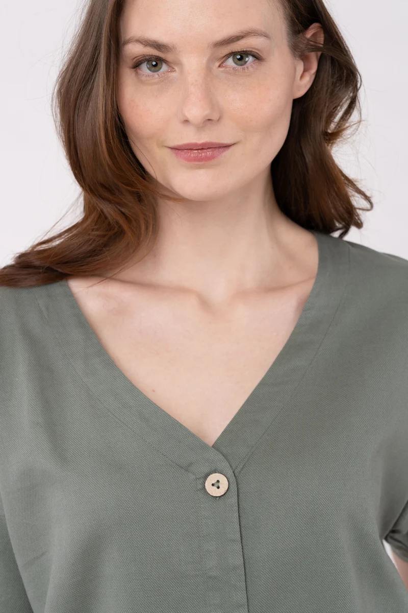 Market Shirt aus Bio Baumwolle & Hanf