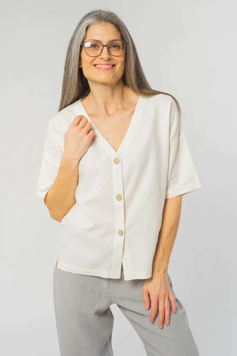 Market Shirt aus Bio Baumwolle & Hanf