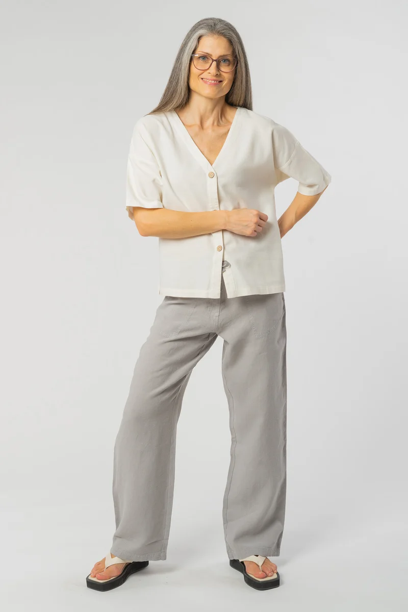Market Shirt aus Bio Baumwolle & Hanf