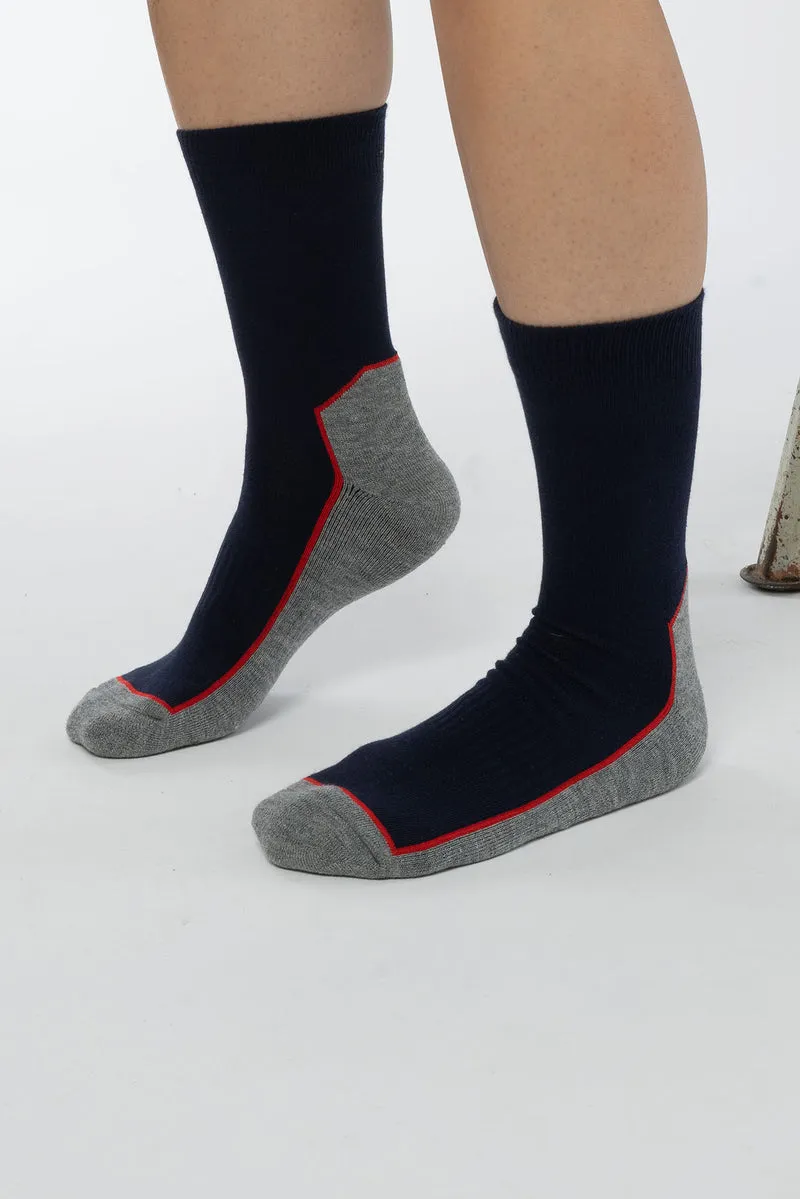 Wandersocken aus Bio Baumwolle & Wolle