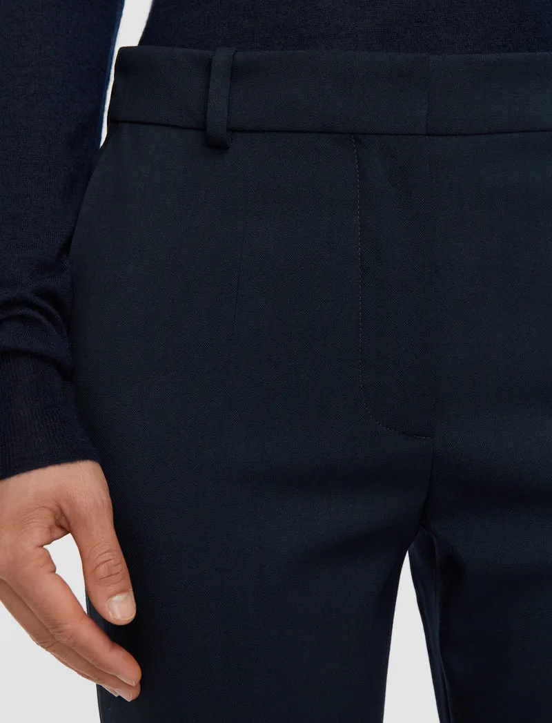 Wool Stretch Coleman Trousers Navy