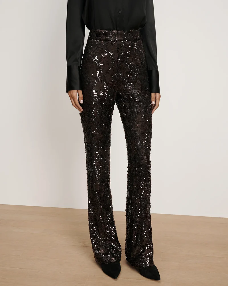 Collier Sequin Skinny Flare