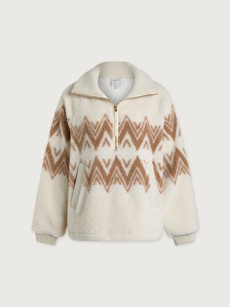 Hendrik Half Zip Sherpa Egret