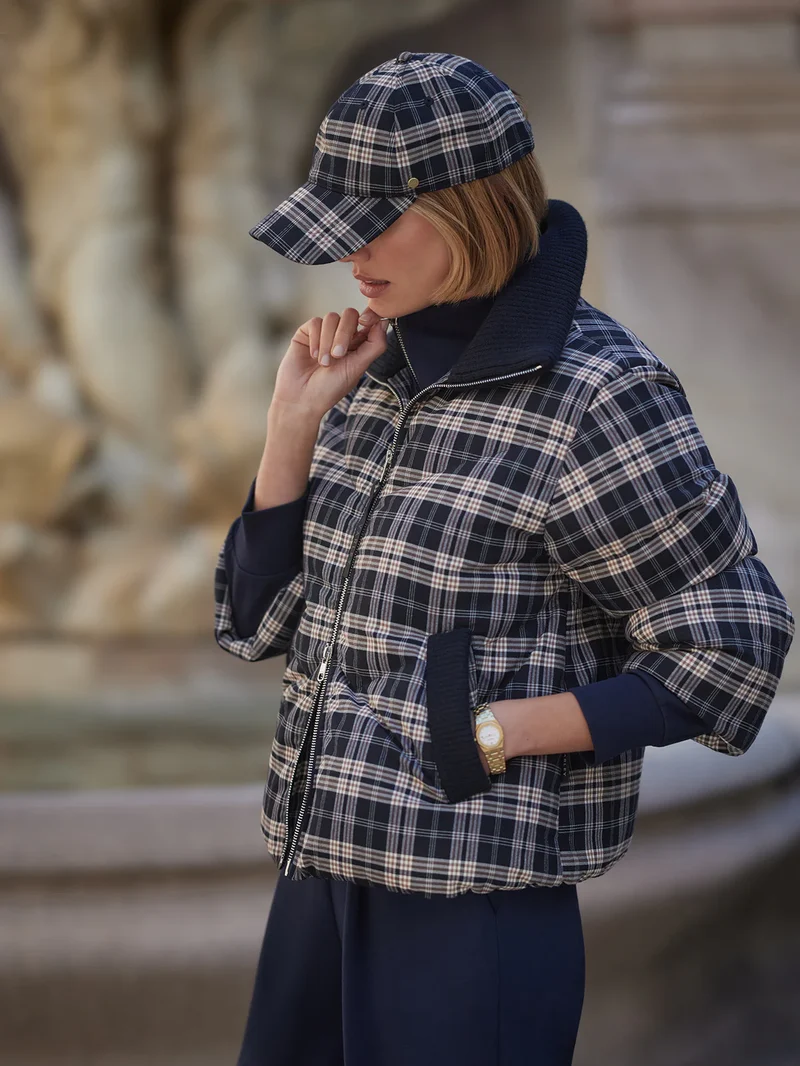 Bryony Short Puffer Jacket Navy