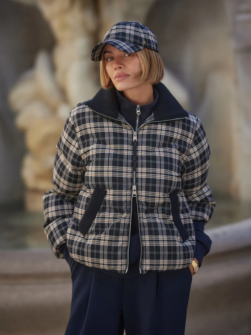 Bryony Short Puffer Jacket Navy