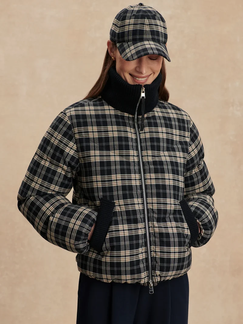 Bryony Short Puffer Jacket Navy