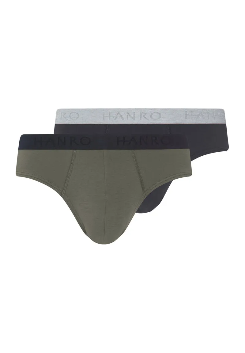 Cotton Essentials Briefs 2Pack | charcoal art / smokey olive 073075-073135