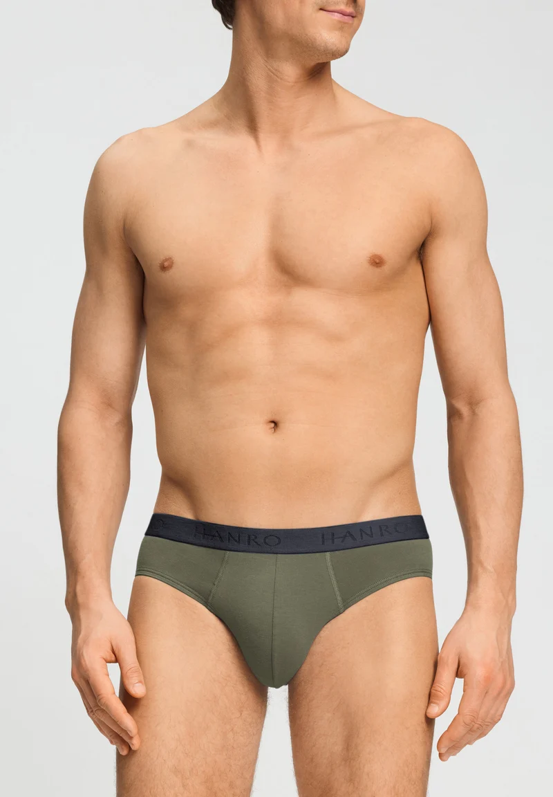 Cotton Essentials Briefs 2Pack | charcoal art / smokey olive 073075-073135