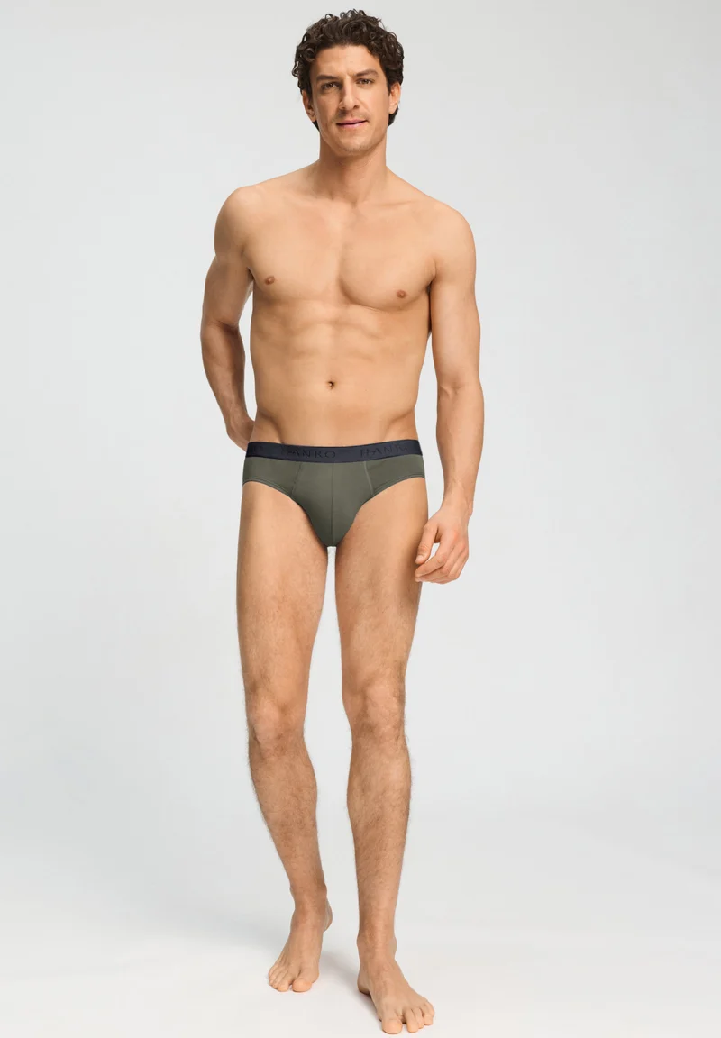 Cotton Essentials Briefs 2Pack | charcoal art / smokey olive 073075-073135