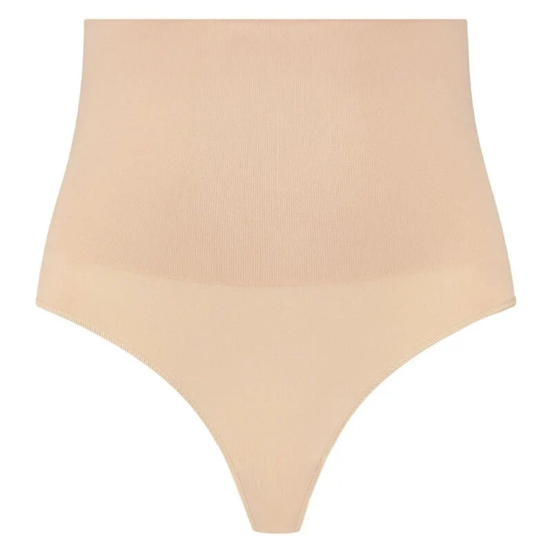 BYE-BRA - NAHTLOSER GÜRTEL STIL- TANGA - BEIGE