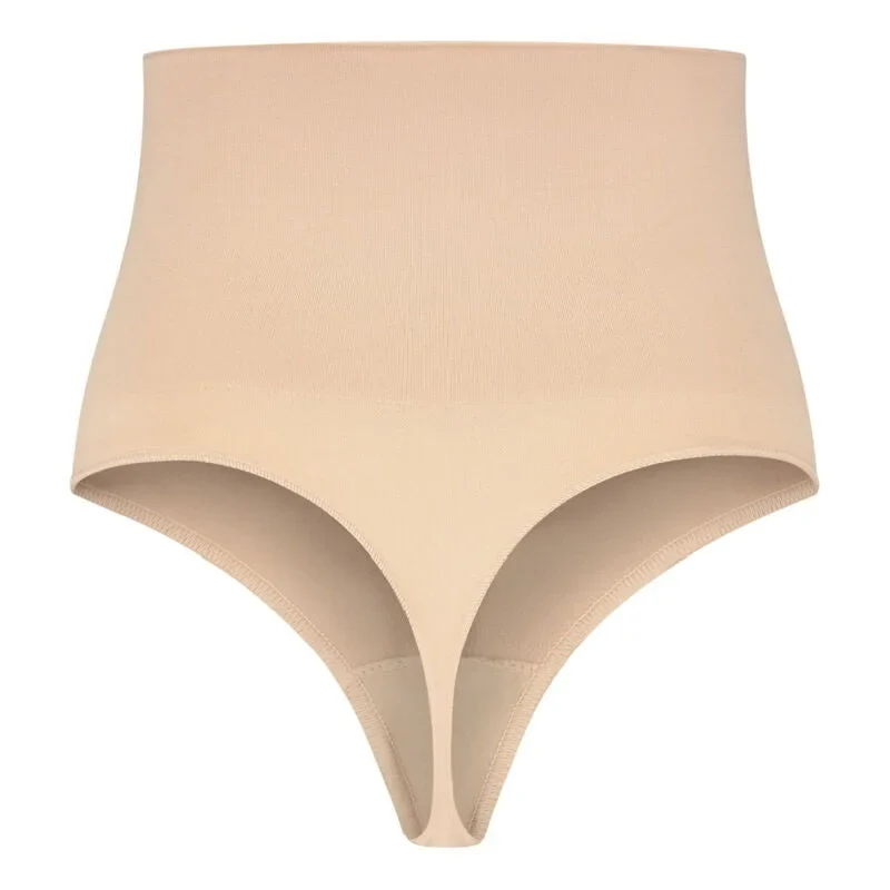 BYE-BRA - NAHTLOSER GÜRTEL STIL- TANGA - BEIGE