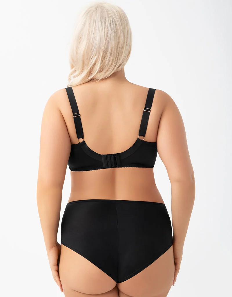 Gorsenia Isla Balconette Bra Black