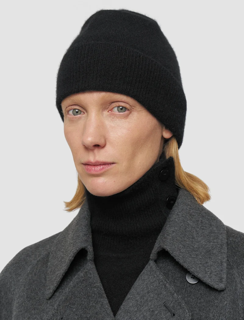 Hat Brushed Cashmere Black