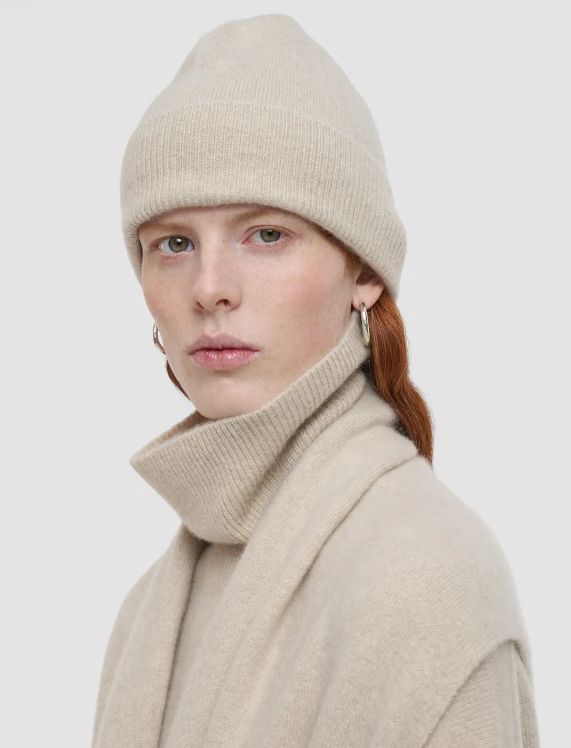 Hat Brushed Cashmere Affogato
