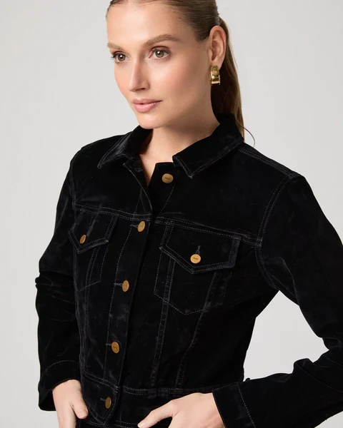 Chantal Jacket Onyx Velvet