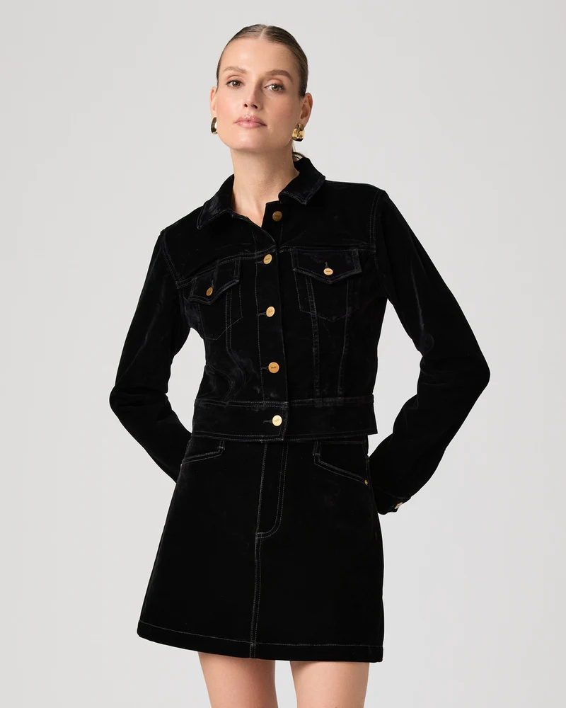 Chantal Jacket Onyx Velvet