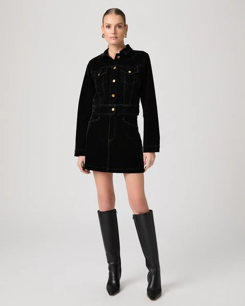 Chantal Jacket Onyx Velvet
