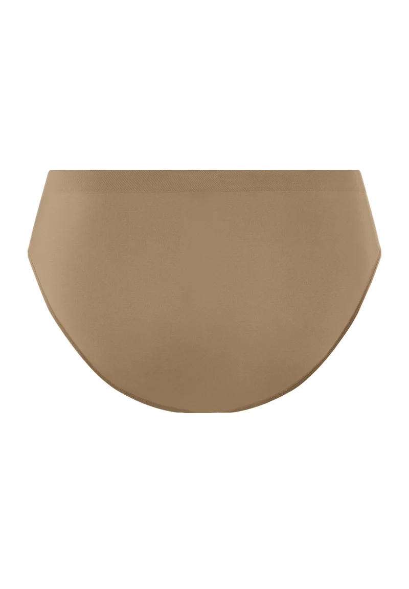 Touch Feeling Midi Briefs | suede camel 071812-072825