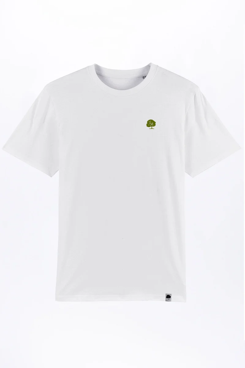 Heavy T-Shirt mit edler Stickerei aus Bio Baumwolle
