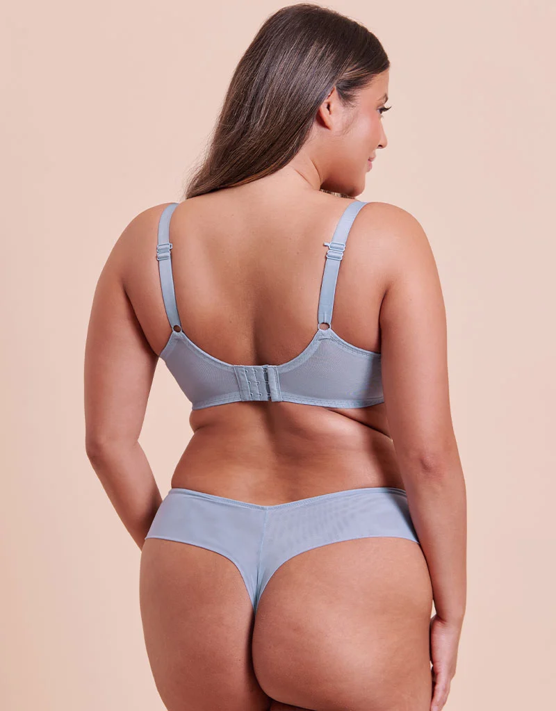 Curvy Kate Flare Full Cup Plunge Side Support Bra Powder Blue