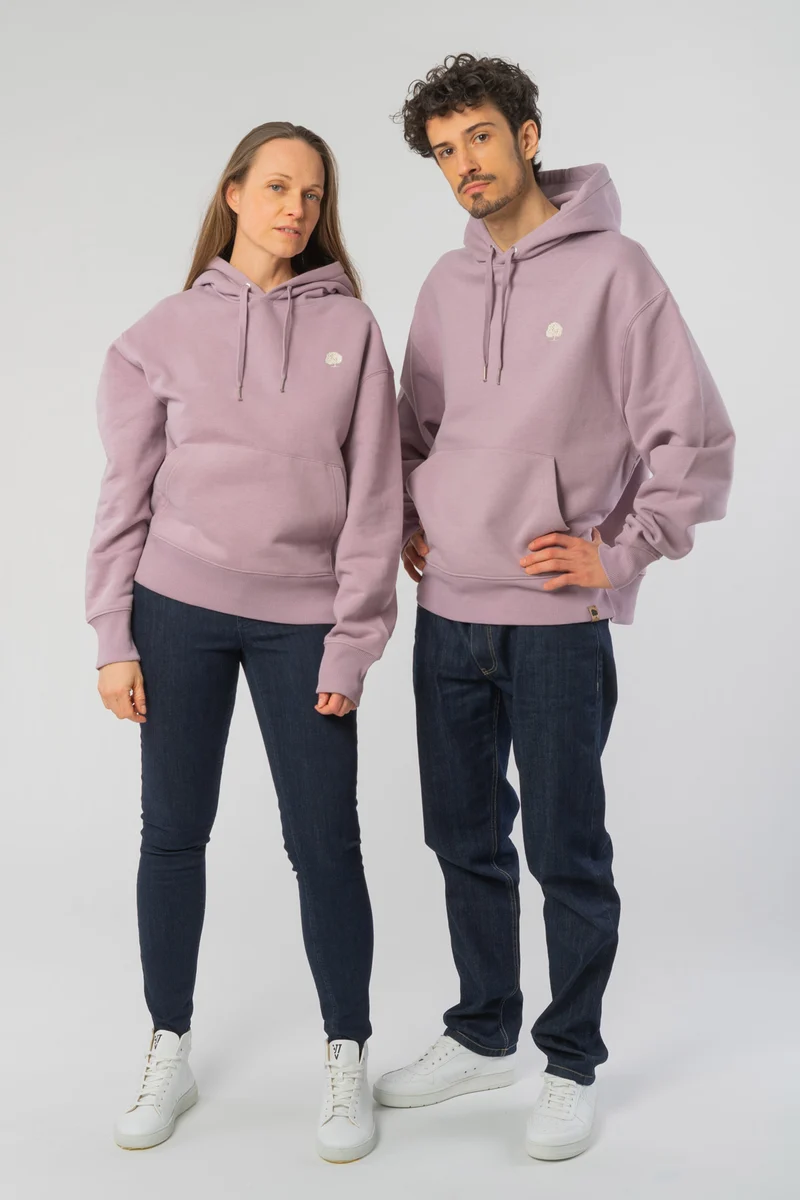 Boxy Unisex Hoodie aus Bio Baumwolle
