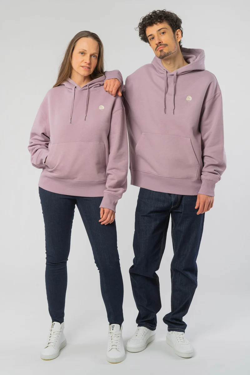 Boxy Unisex Hoodie aus Bio Baumwolle