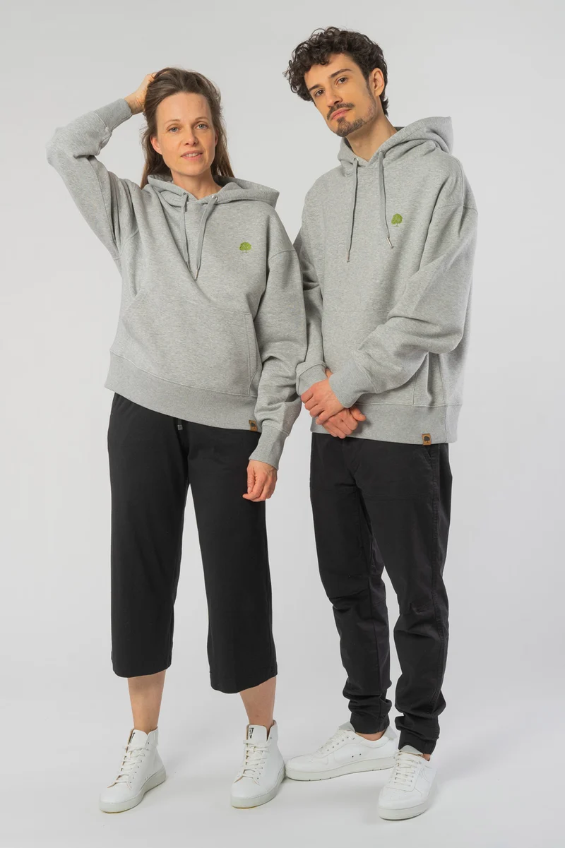 Boxy Unisex Hoodie aus Bio Baumwolle
