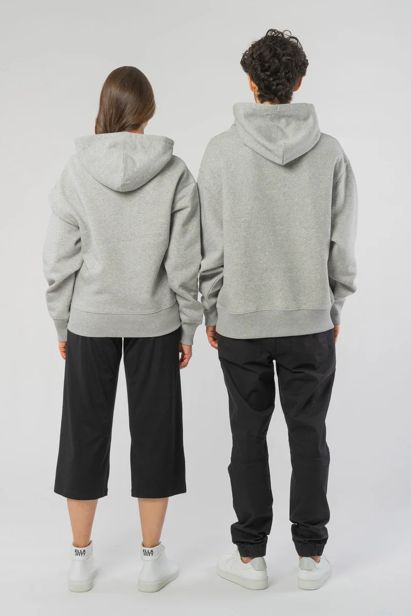 Boxy Unisex Hoodie aus Bio Baumwolle
