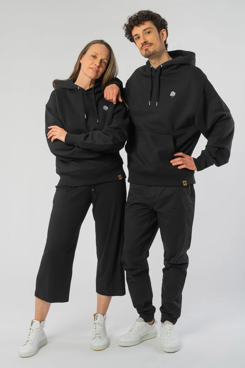 Boxy Unisex Hoodie aus Bio Baumwolle