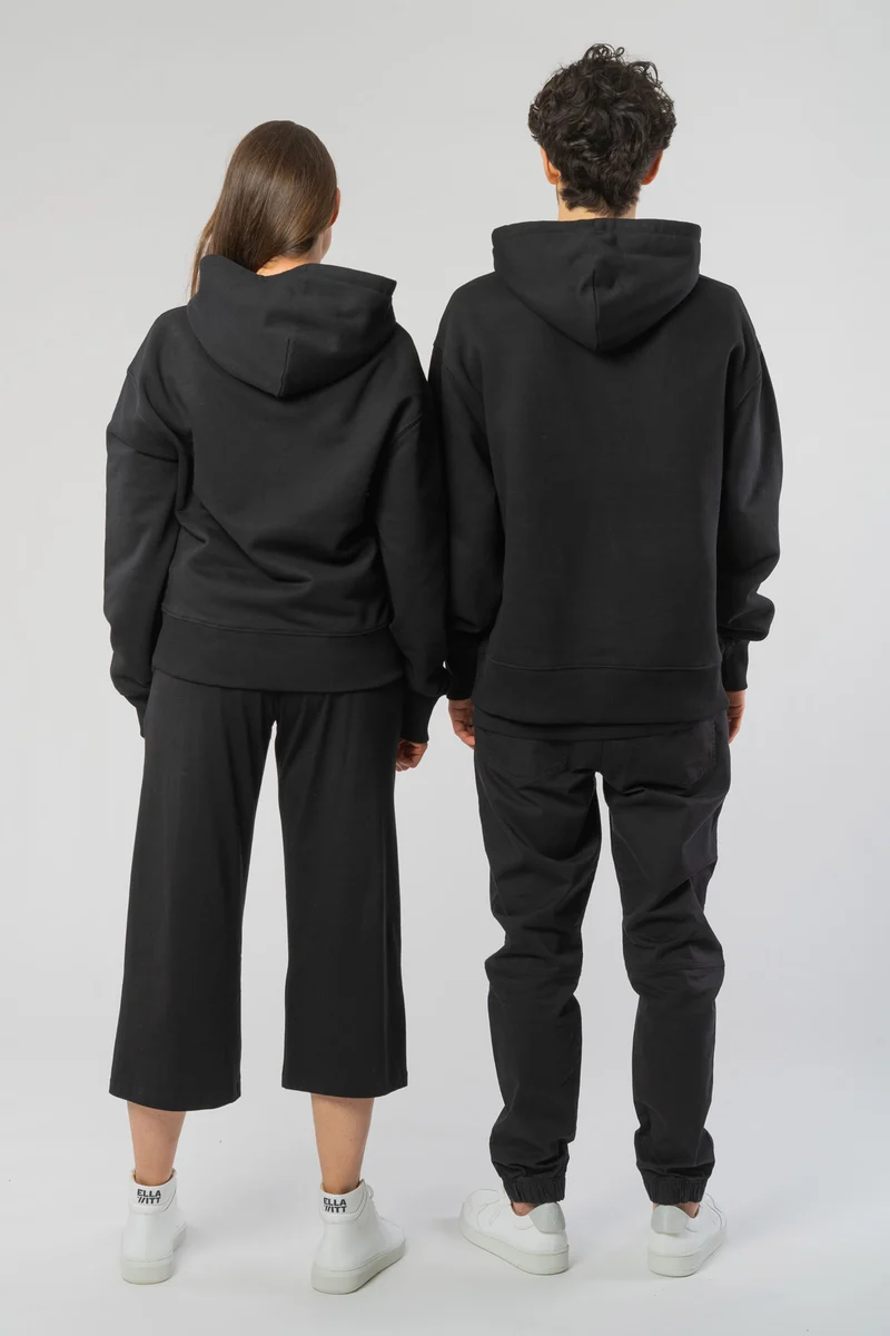 Boxy Unisex Hoodie aus Bio Baumwolle