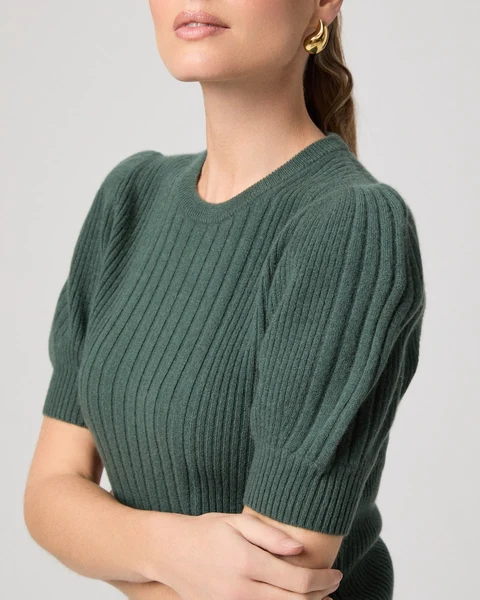 Kato Top Fern Green Cashmere