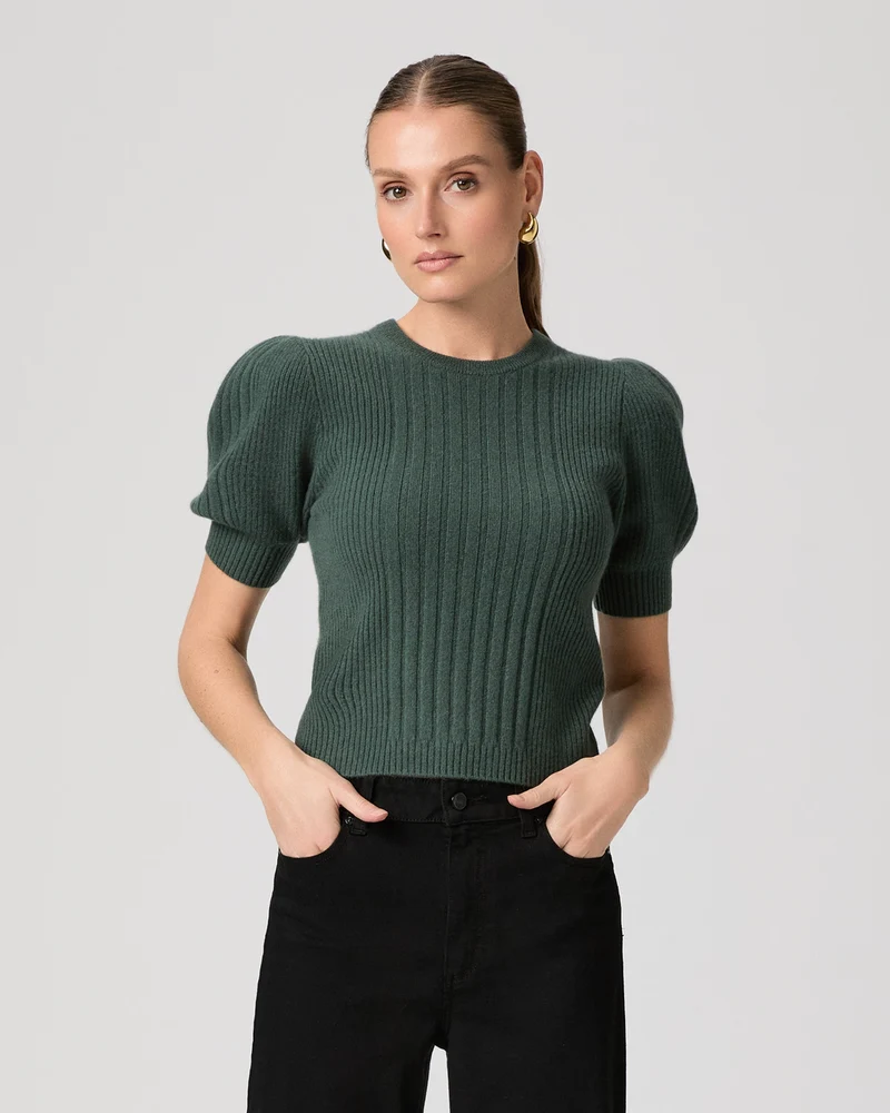 Kato Top Fern Green Cashmere