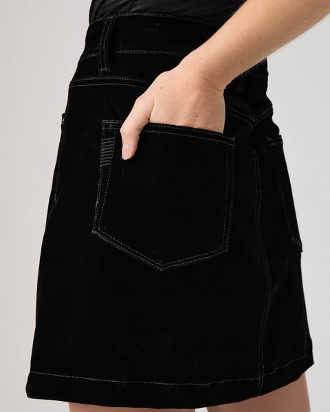 Janelle Mini Skirt Onyx